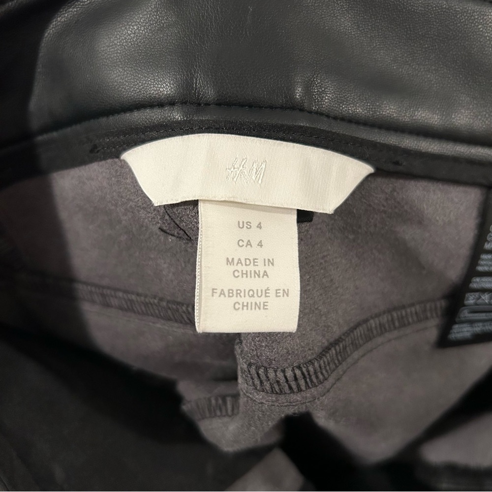 H&M Faux Leather Pants | Size 4 - Picture 6 of 7